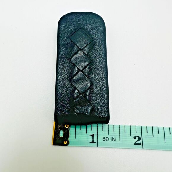 Bottega Veneta Black‎ Intrecciato Leather Money Clip Magnetic Slim Minimalist - Picture 10 of 10